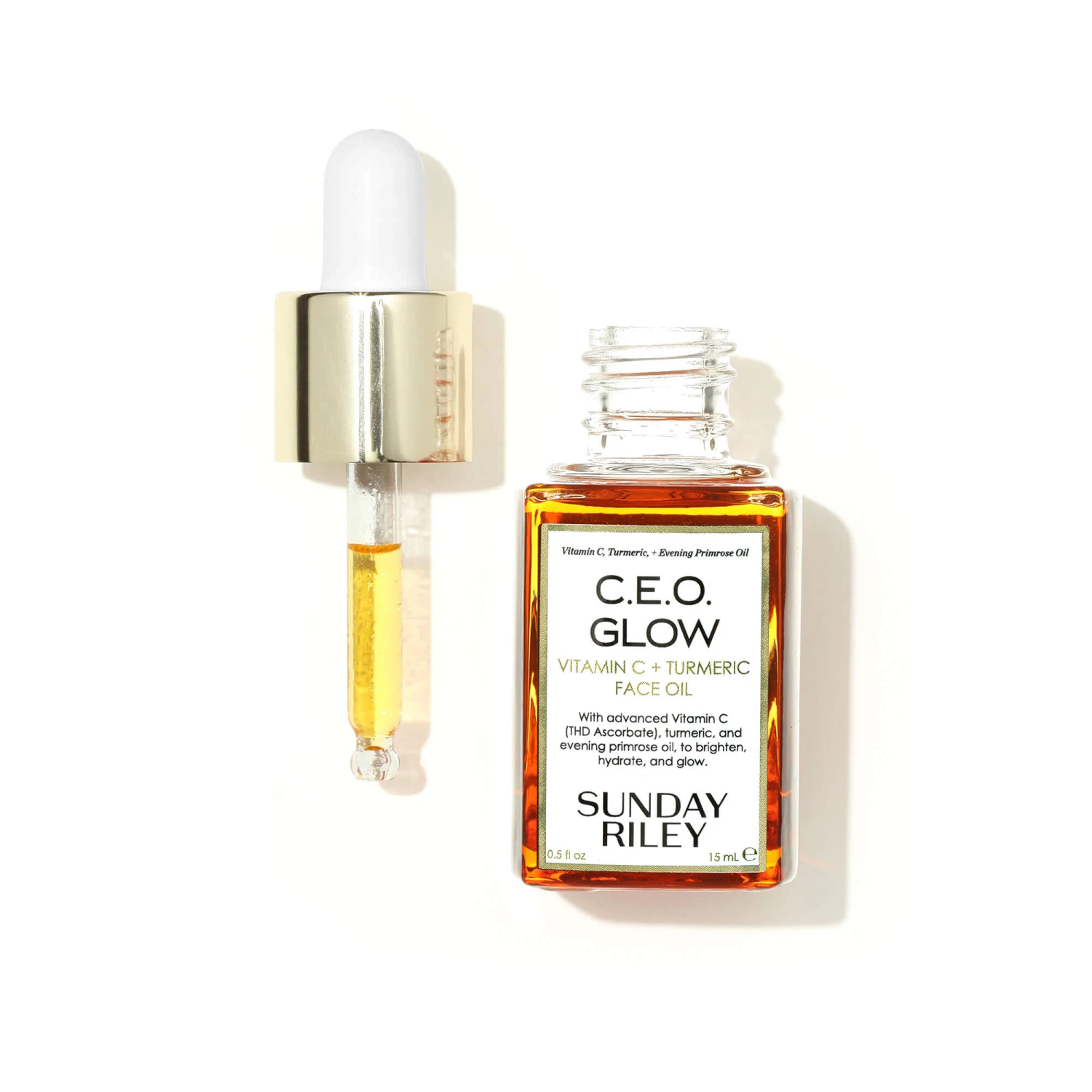 Sunday Riley C.E.O. Glow Vitamin C & Turmeric Face Oil Huile Visage Éclat 4 Sunday Riley C.E.O. Glow Vitamin C & Turmeric Face Oil Huile Visage Éclat – Image 2